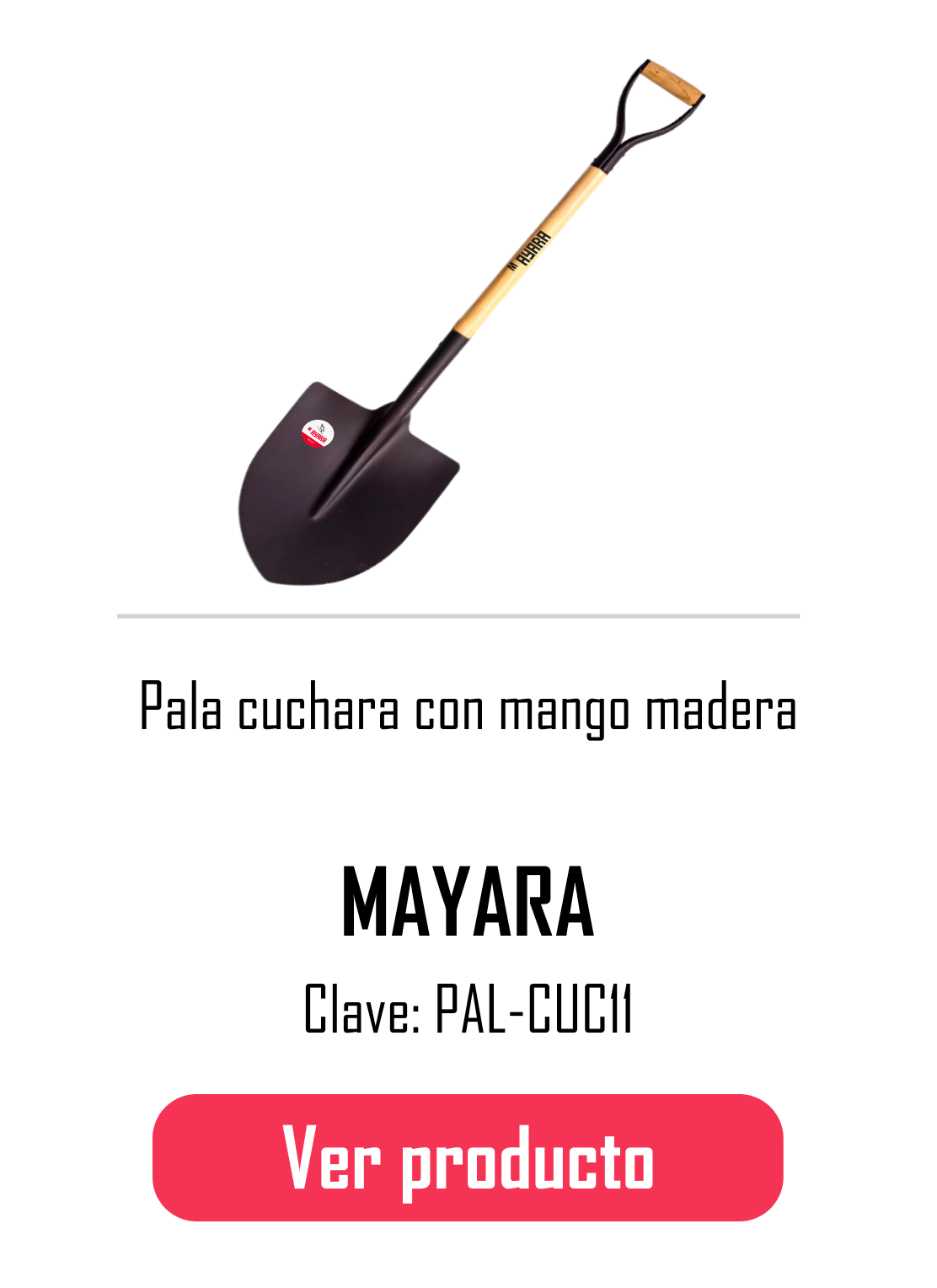 Pala cuchara con mango madera MAYARA