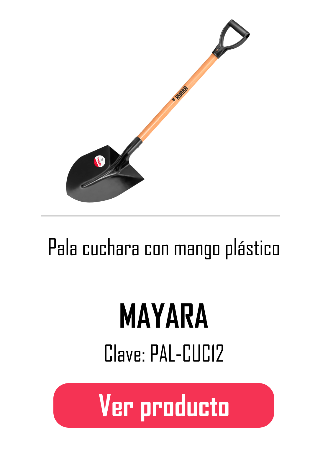 Pala cuchara con asa de plástico MAYARA